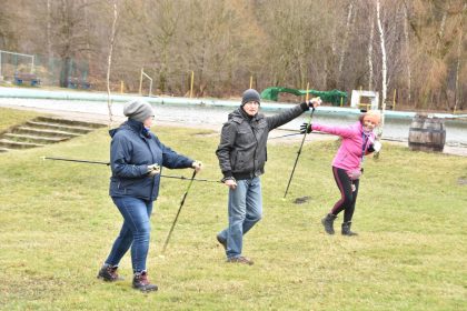 Pierwsze zajęcia z Nordic Walking w Parku Słupna