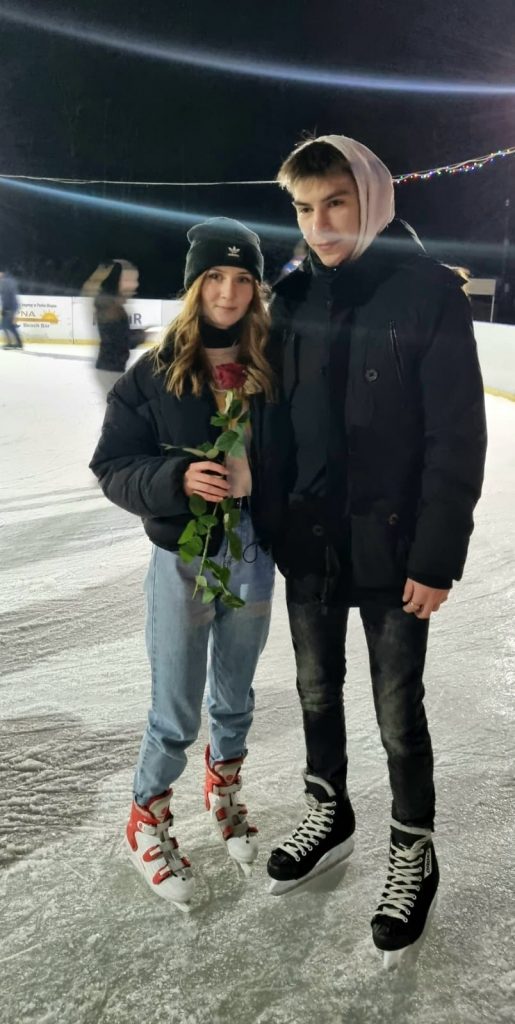 Walentynki na lodzie w Parku Słupna