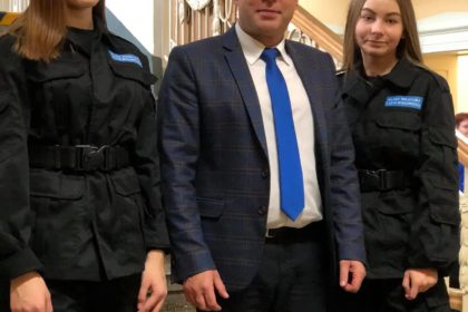 Ślubowanie uczniów klas mundurowych w II LO w Mysłowicach