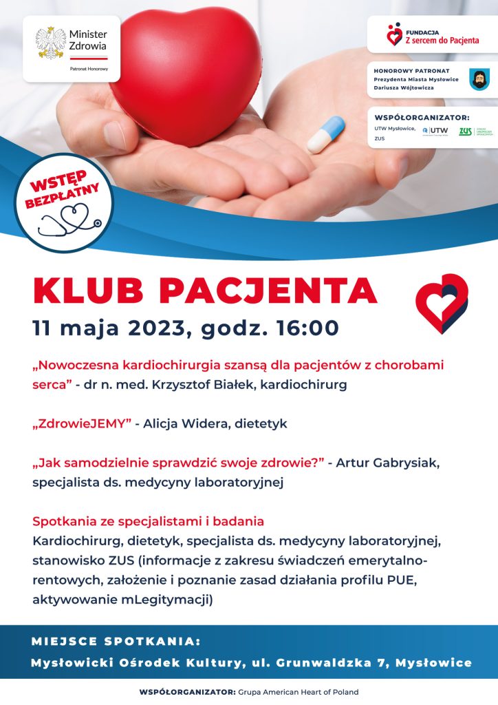 Klub Pacjenta w Mysłowicach – bezpłatne porady medyczne i badania