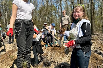 Sadzenie drzew – Lasy Państwowe i Szkoła Podstawowa nr 15