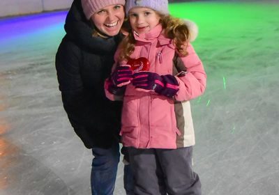 Walentynki na lodowisku w Parku Słupna