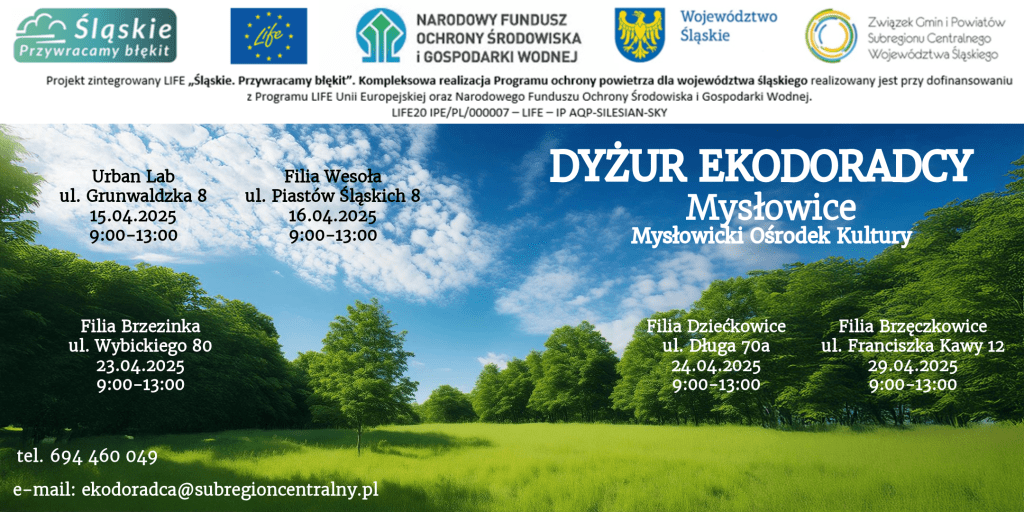 Dyżury ekodoradcy – kwiecień