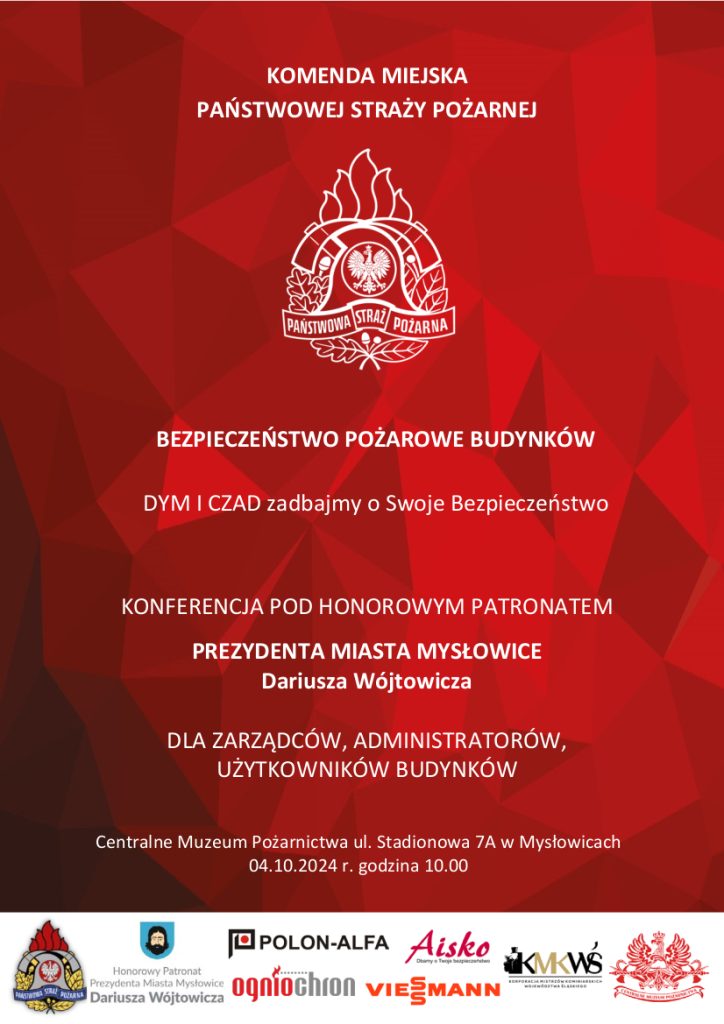 Konferencja dotycząca bezpieczeństwa pożarowego budynków Dym i Czad zadbajmy o swoje bezpieczeństwo