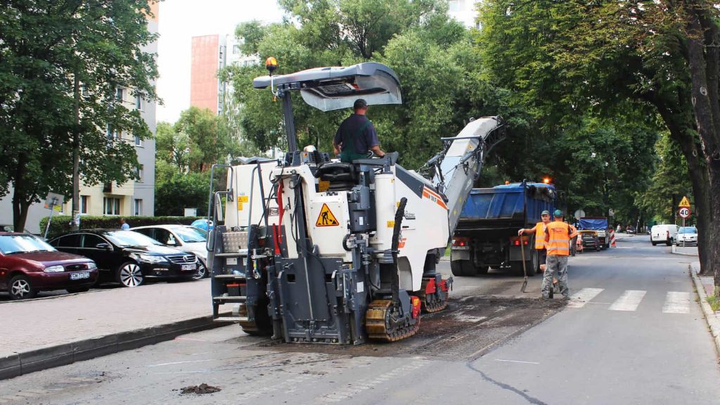 Remonty nawierzchni jezdni ul. Zachęty w Dzielnicy Dziećkowice