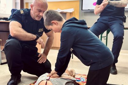 Zajęcia z pierwszej pomocy w Szkole Podstawowej nr 14