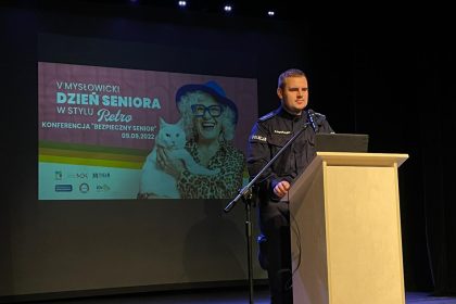 Konferencja ,,Bezpieczny Senior” w Mysłowickim Ośrodku Kultury