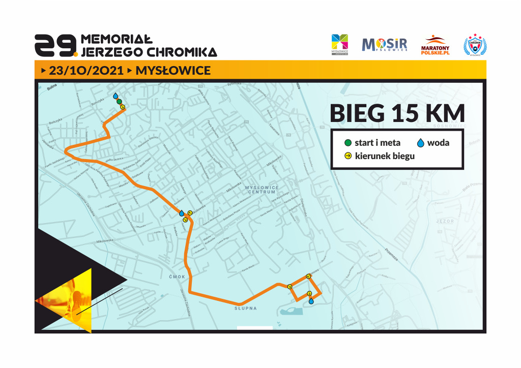 Informacja  o utrudnieniach w czasie biegu ulicznego –  29 Memoriał Jerzego Chromika