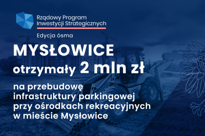 2 mln zł na przebudowę infrastruktury parkingowej przy ośrodkach rekreacyjnych w mieście Mysłowice