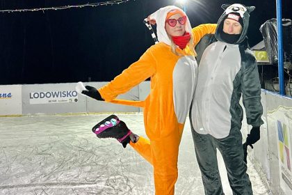 Walentynki na lodowisku w Parku Słupna