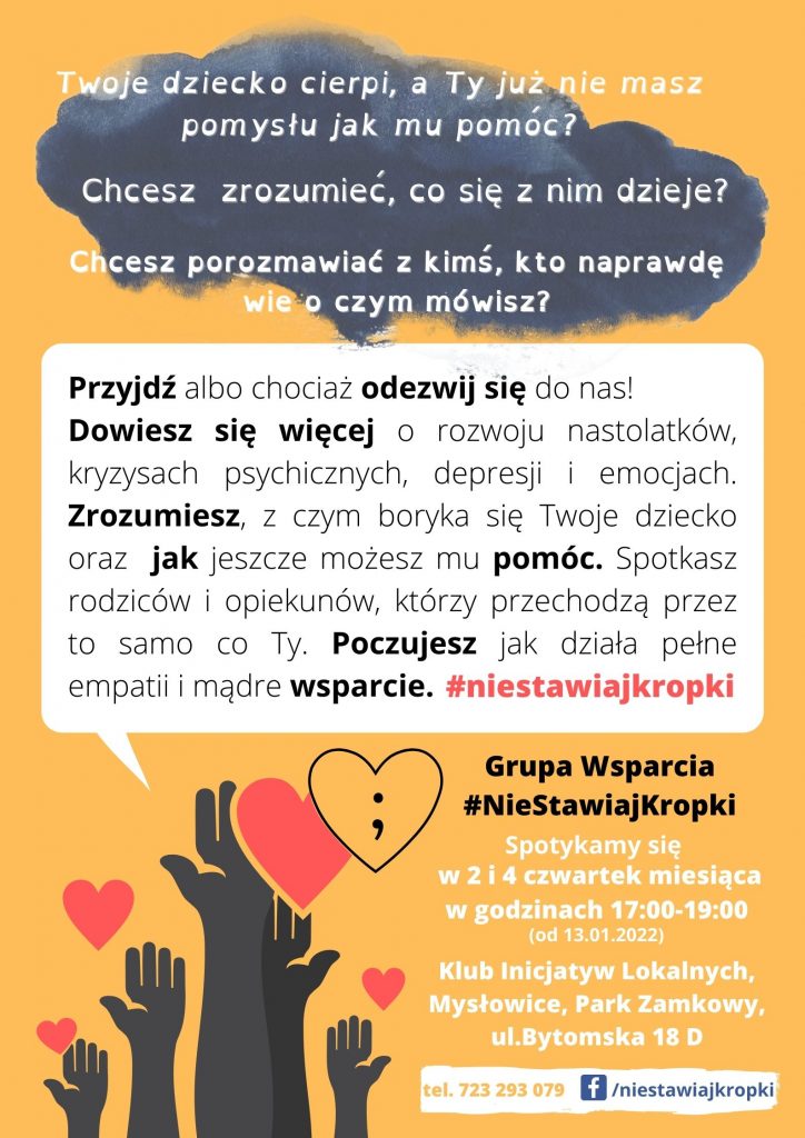 Powstała Grupia Wsparcia dla Rodziców